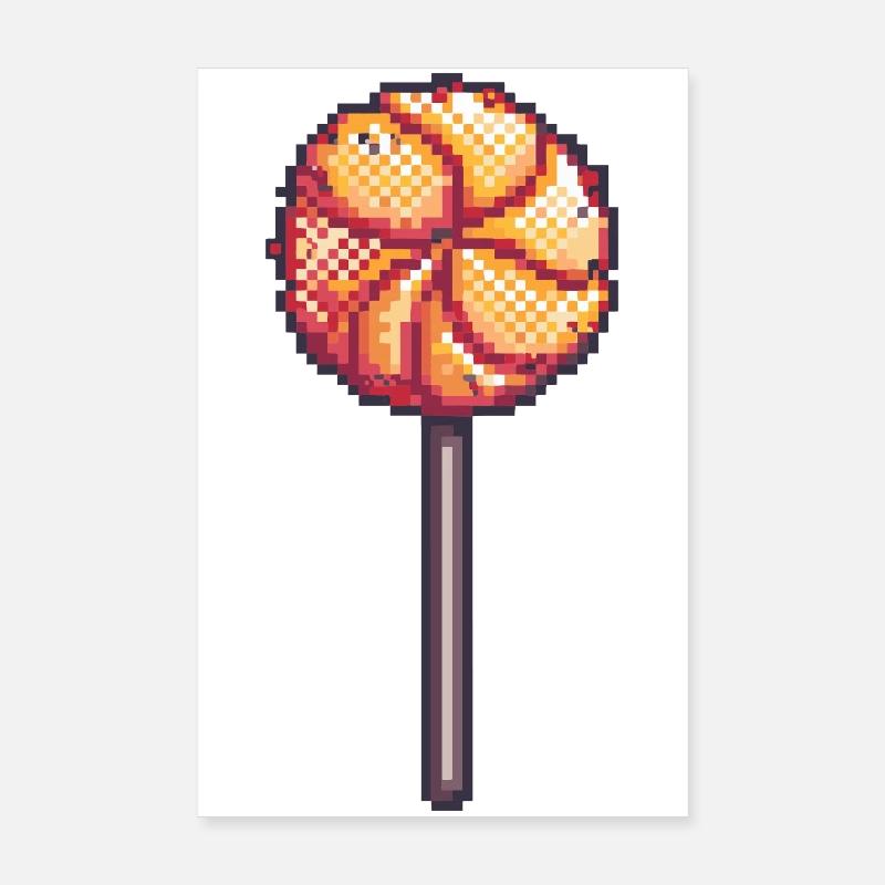 Suces pixel sur un bâton Poster 20 x 30 cm