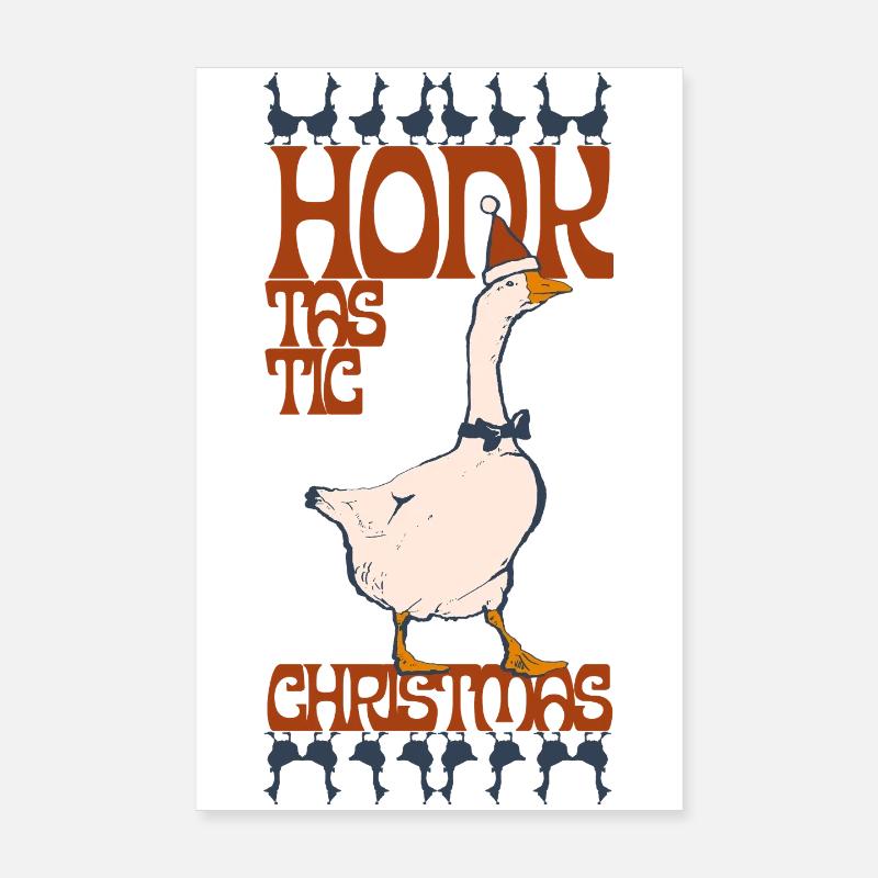 NOËL HONKTASTIC - Poster 20 x 30 cm - blanc