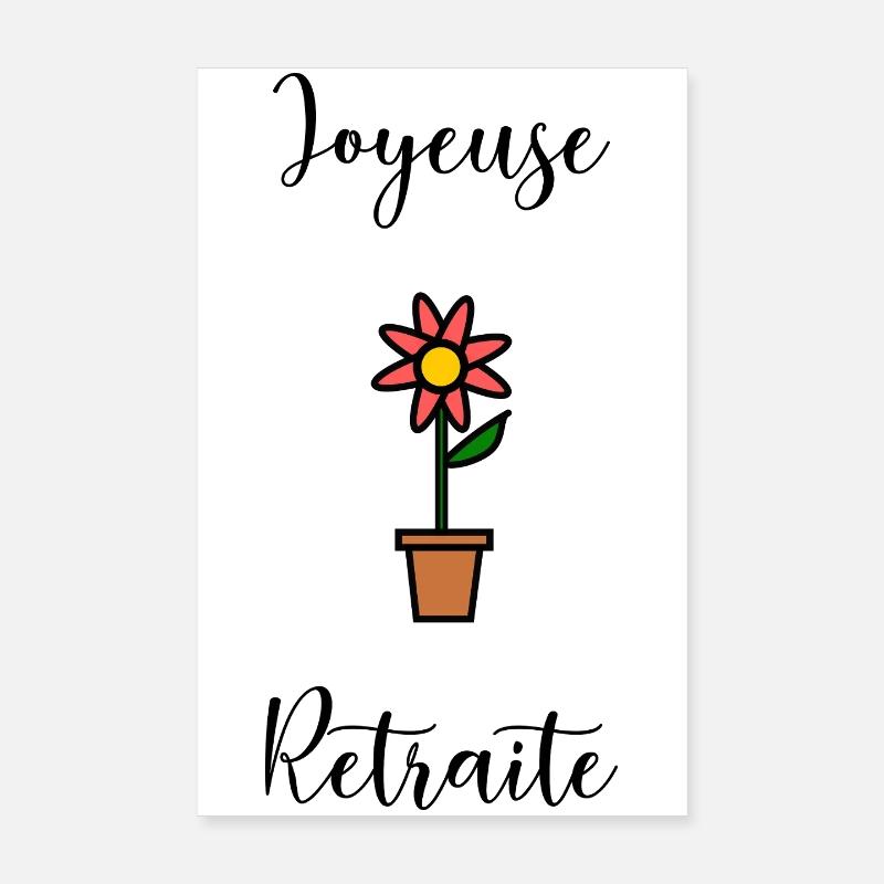 JOYEUSE RETRAITE. RETRAITE. RETRAITEE. RETRAITE Poster 20 x 30 cm
