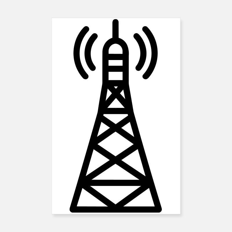 Radio Tower Poster 8" x 12" (20x30 cm)