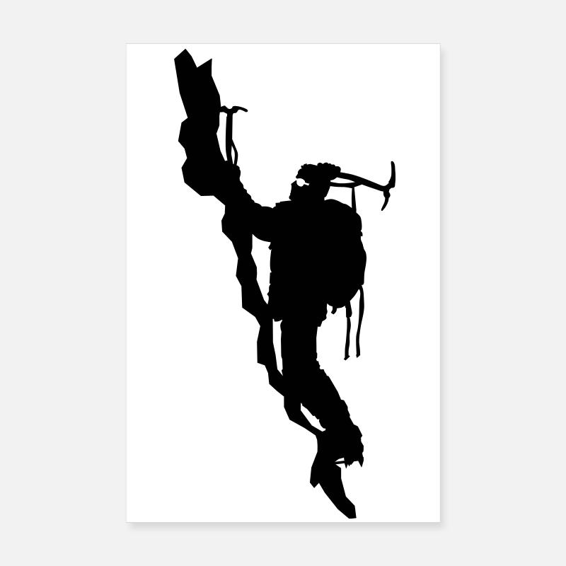 Bergsteiger Poster 20x30 cm