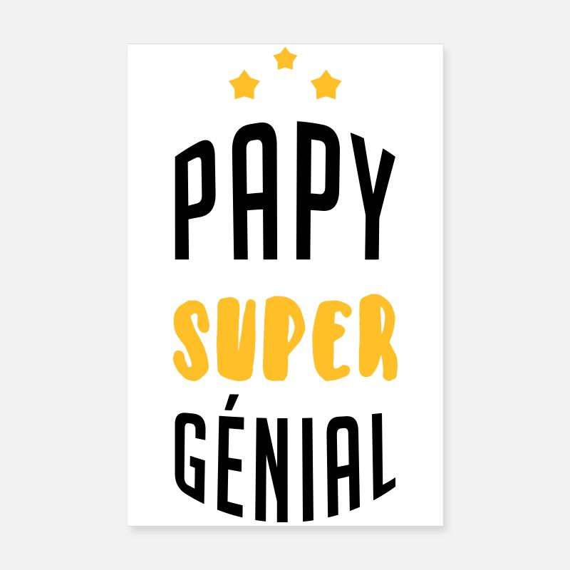 Papy Papi Grand-Père Retraite famille Poster 20 x 30 cm