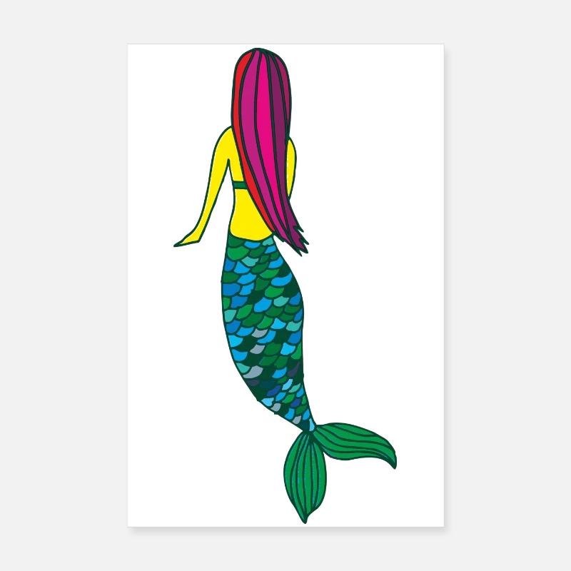 sirène Poster 20 x 30 cm