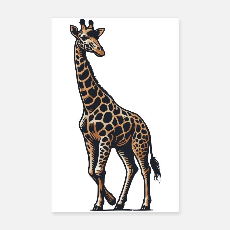 Giraffe Poster 20x30 cm