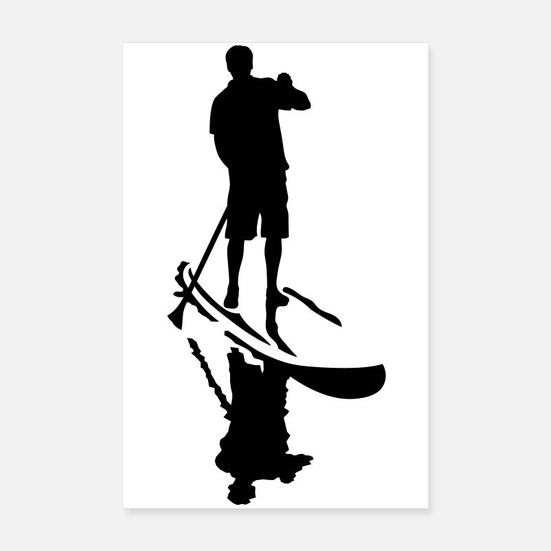 Stand Up Paddling Poster 8" x 12" (20x30 cm)