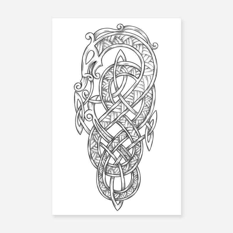 Wikinger-Schlange Poster 20x30 cm