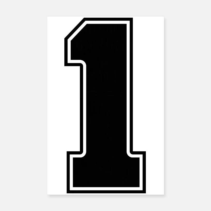 1 - Poster 8" x 12" (20x30 cm) - white