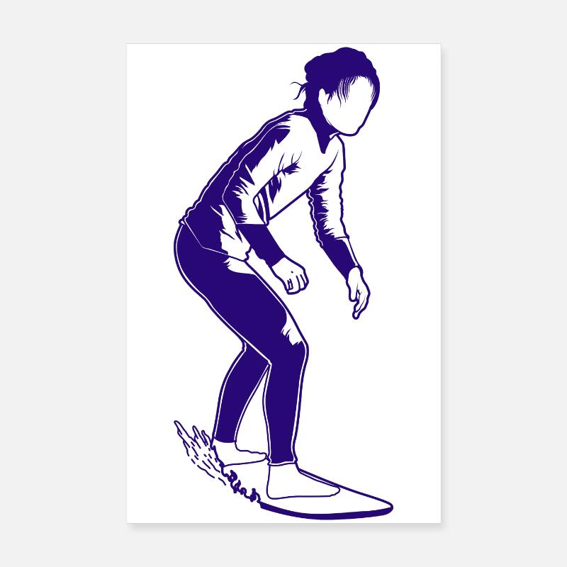 Surfer Poster 8" x 12" (20x30 cm)