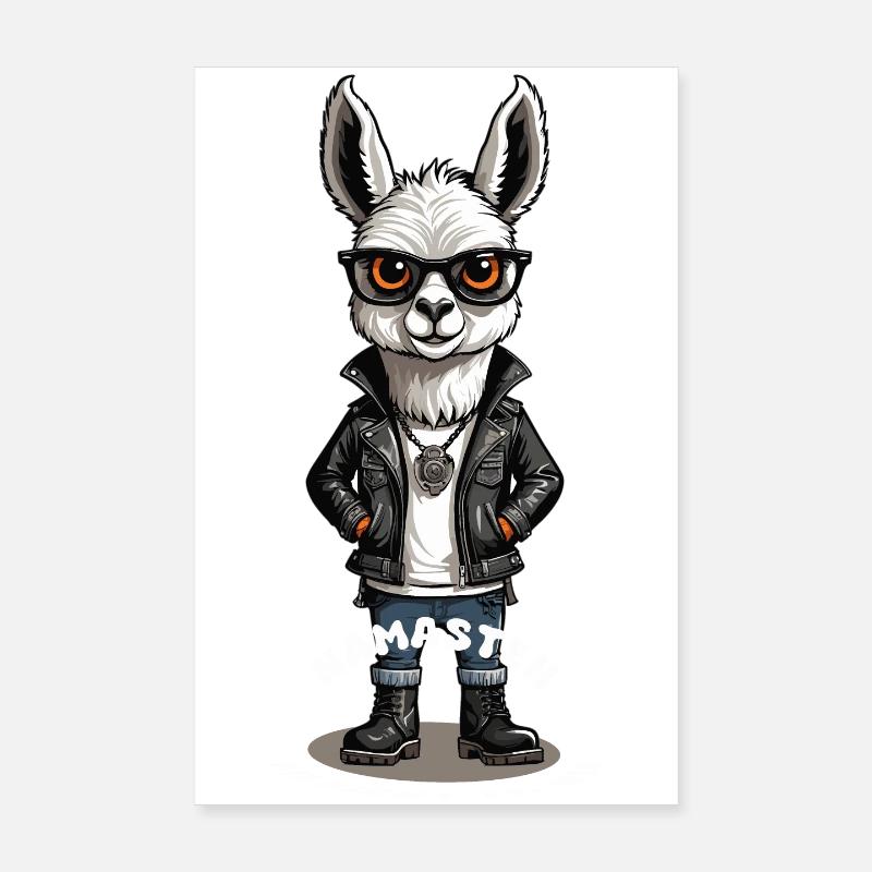 Lama cool Poster 20 x 30 cm