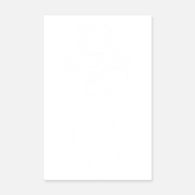 Galactic Yoga Poster 8" x 12" (20x30 cm)