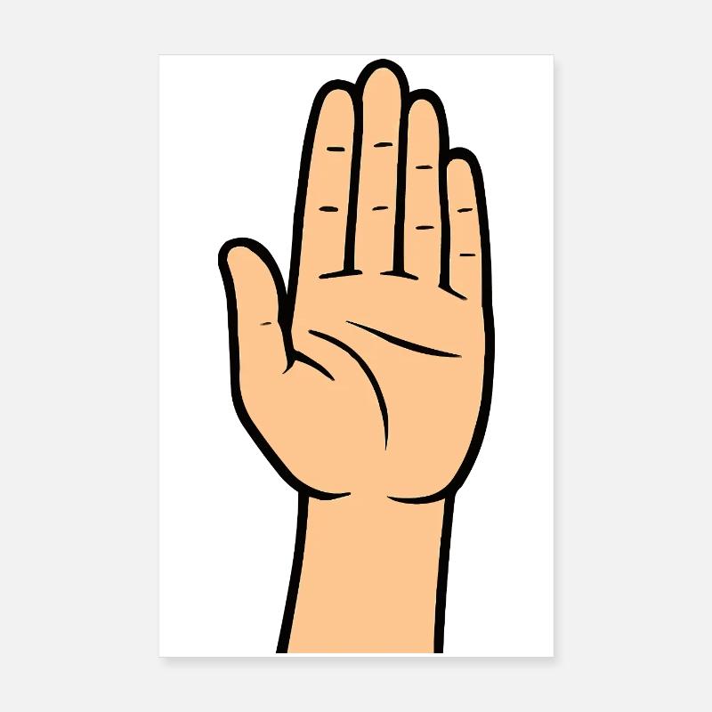 Bande dessinée à la main Poster 20 x 30 cm