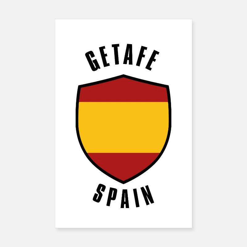 Getafe Spanien Schildemblem Poster 20x30 cm