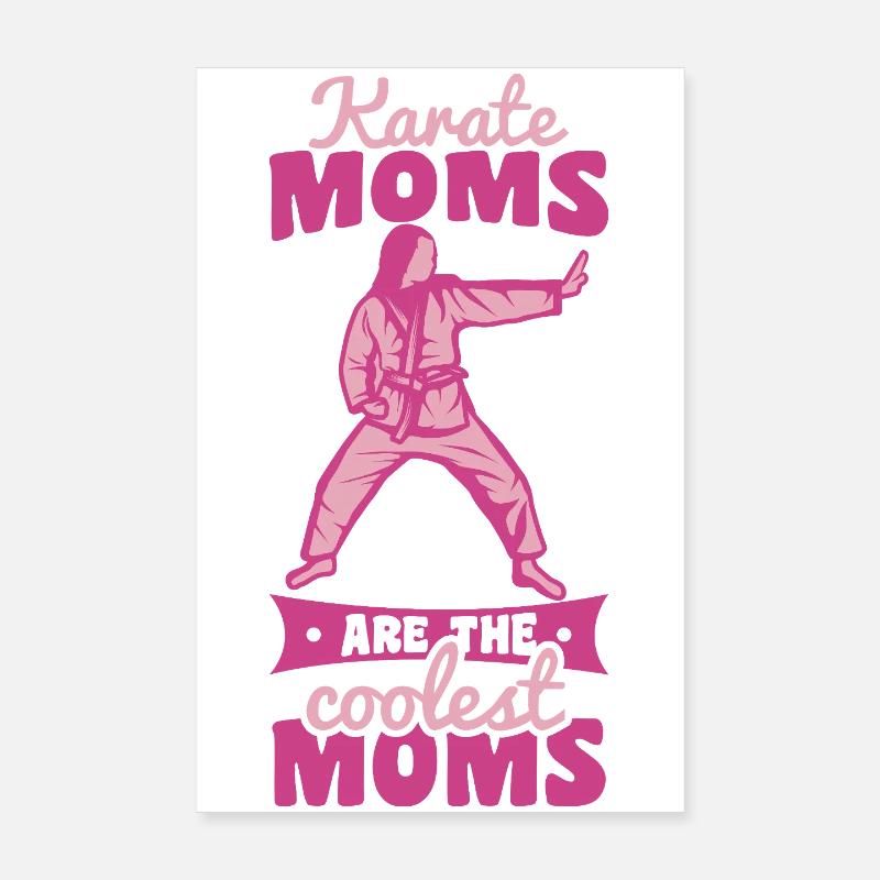 Maman de Karaté Poster 20 x 30 cm