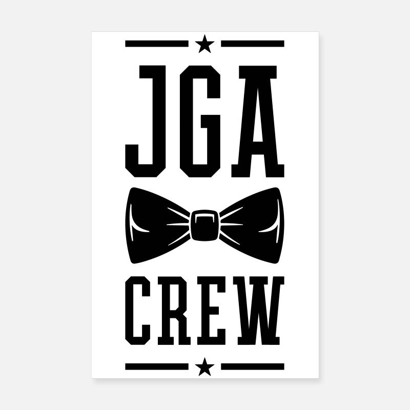 Junggesellenabschied Crew Poster 20x30 cm