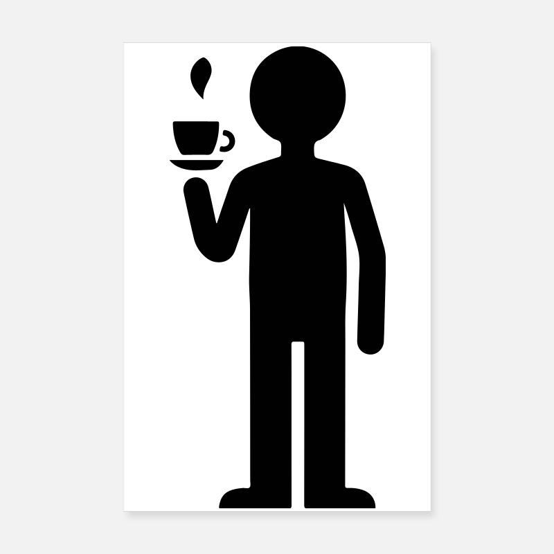 Kaffee Trinken Poster 20x30 cm