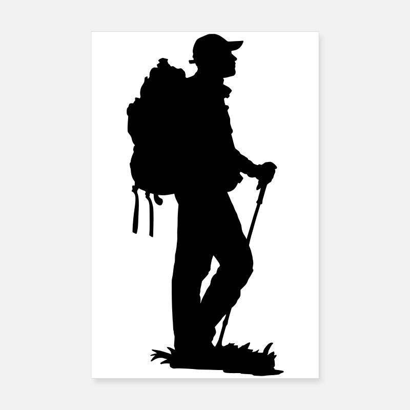 Hiking Poster 8" x 12" (20x30 cm)