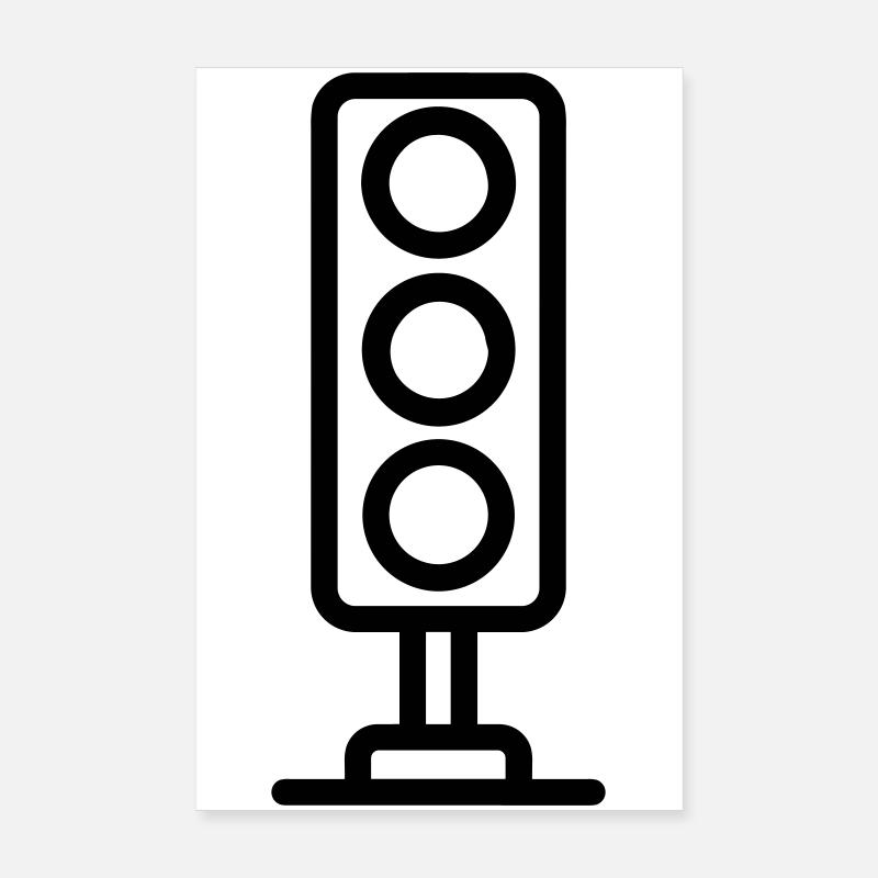 traffic light Poster 8" x 12" (20x30 cm)