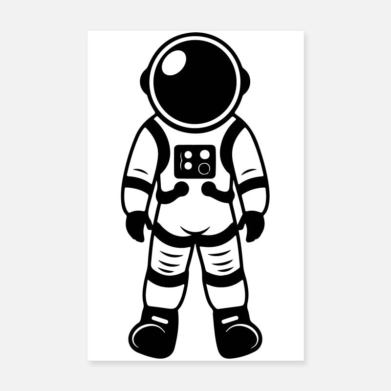 Astronaut Icon Poster 8" x 12" (20x30 cm)
