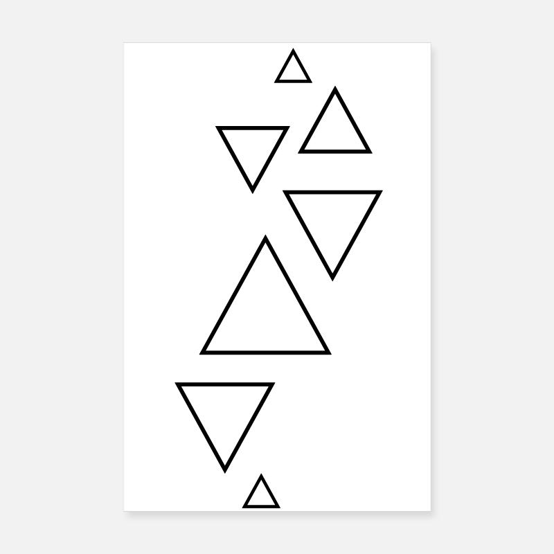 forms hipster triangles Poster 8" x 12" (20x30 cm)