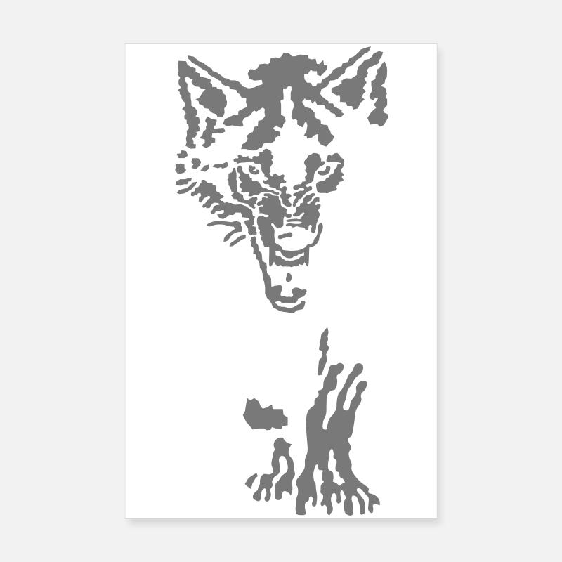 wolf Poster 8" x 12" (20x30 cm)