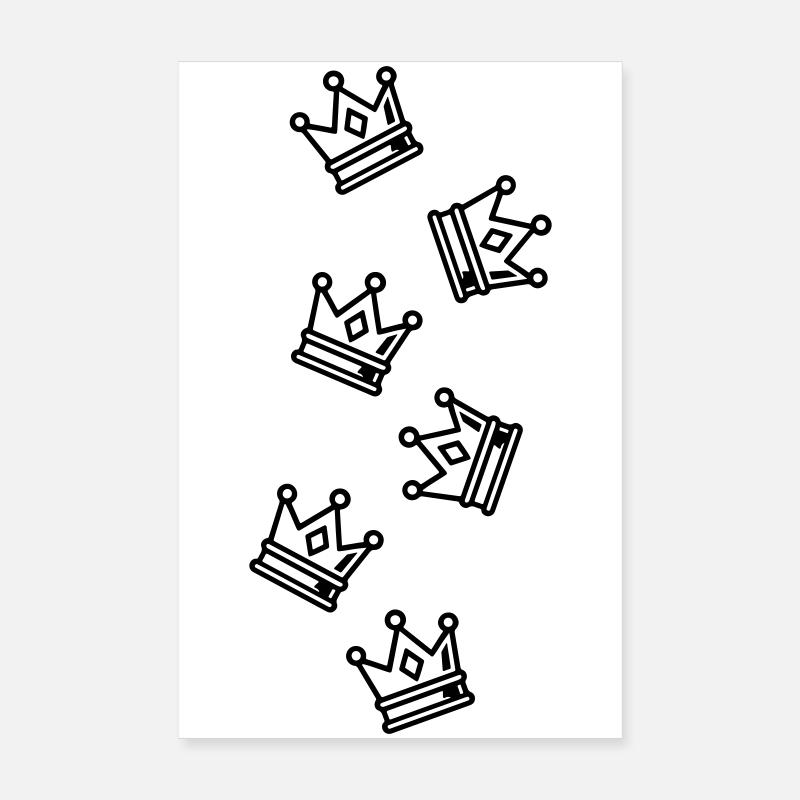 Crown Symbolism Poster 8" x 12" (20x30 cm)