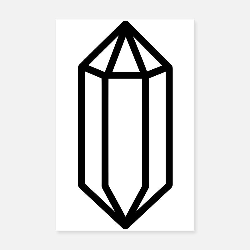 quartz crystal Poster 8" x 12" (20x30 cm)