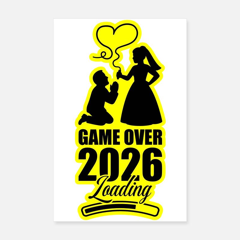 Fin du match : Mariage 2026 Poster 20 x 30 cm