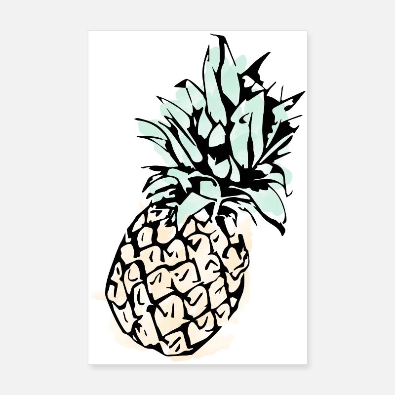 Ananas Poster 20x30 cm