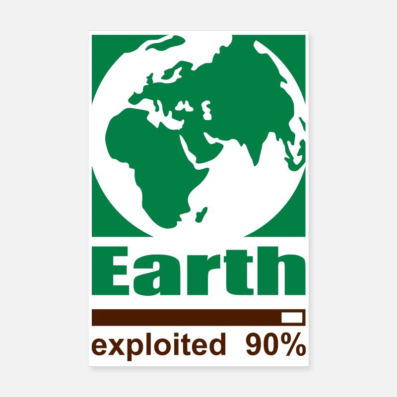 Earth exploited Poster 8" x 12" (20x30 cm)