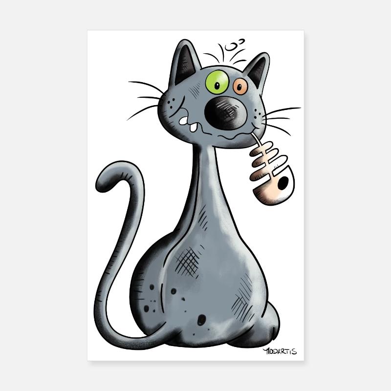 Chat Poster 20 x 30 cm