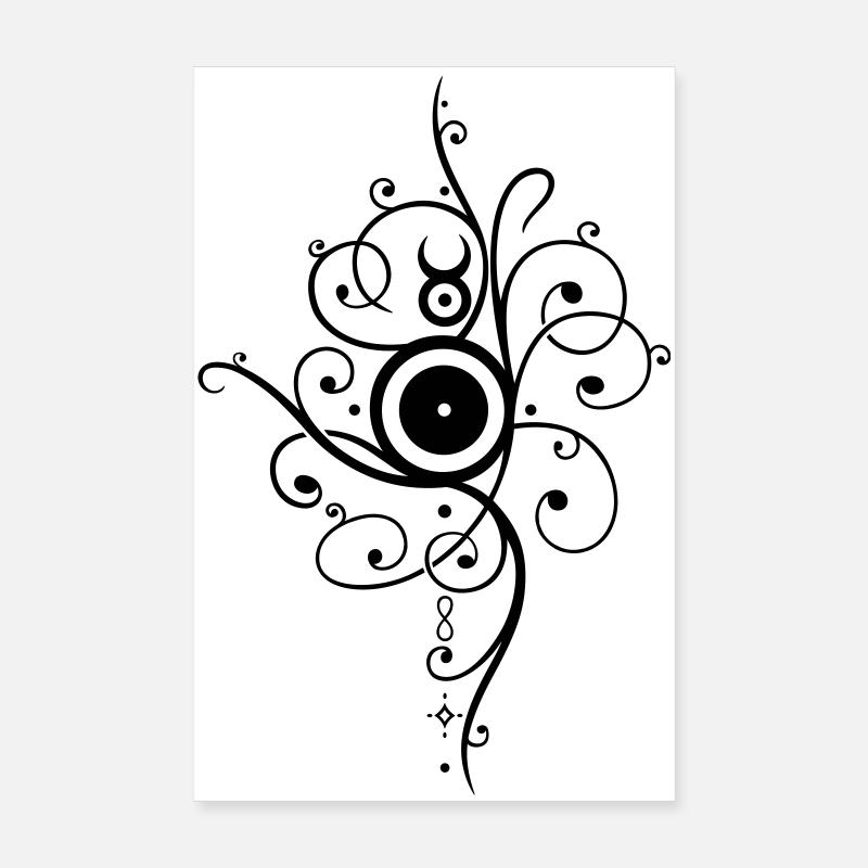 Yule sun, winter solstice Poster 8" x 12" (20x30 cm)