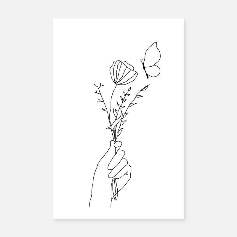 Blumenstrauß Poster 20x30 cm