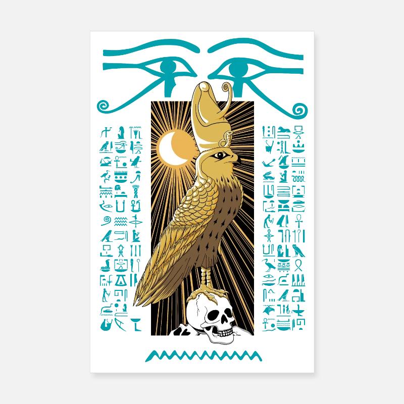 Horus Dieu de l'ancienne Égypte Poster 20 x 30 cm