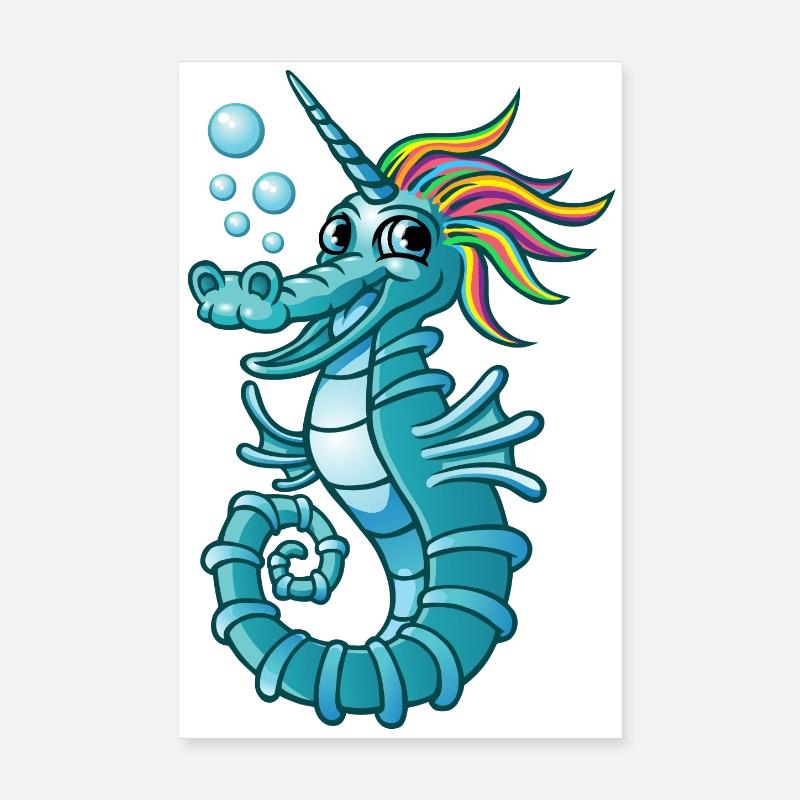 licorne des mers Poster 20 x 30 cm