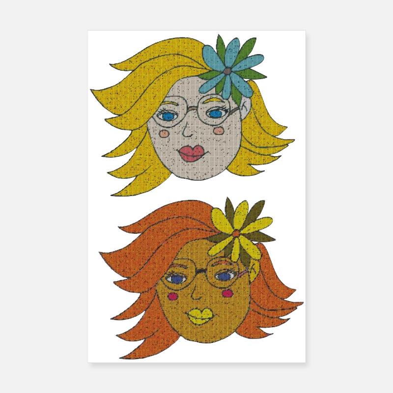 Filles d’été Poster 20 x 30 cm