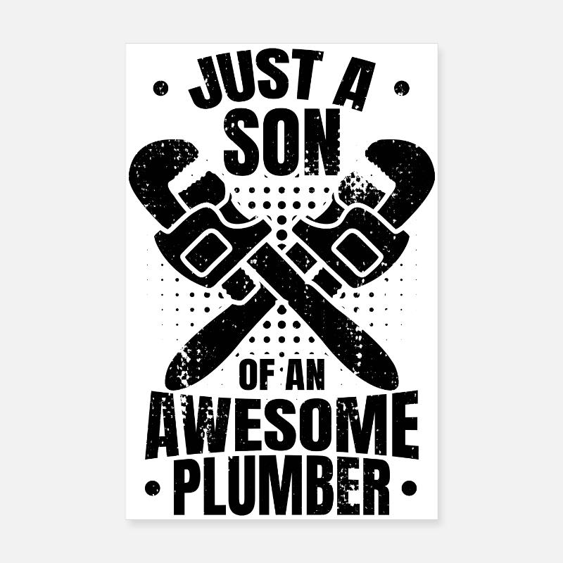Petit plombier Poster 20 x 30 cm