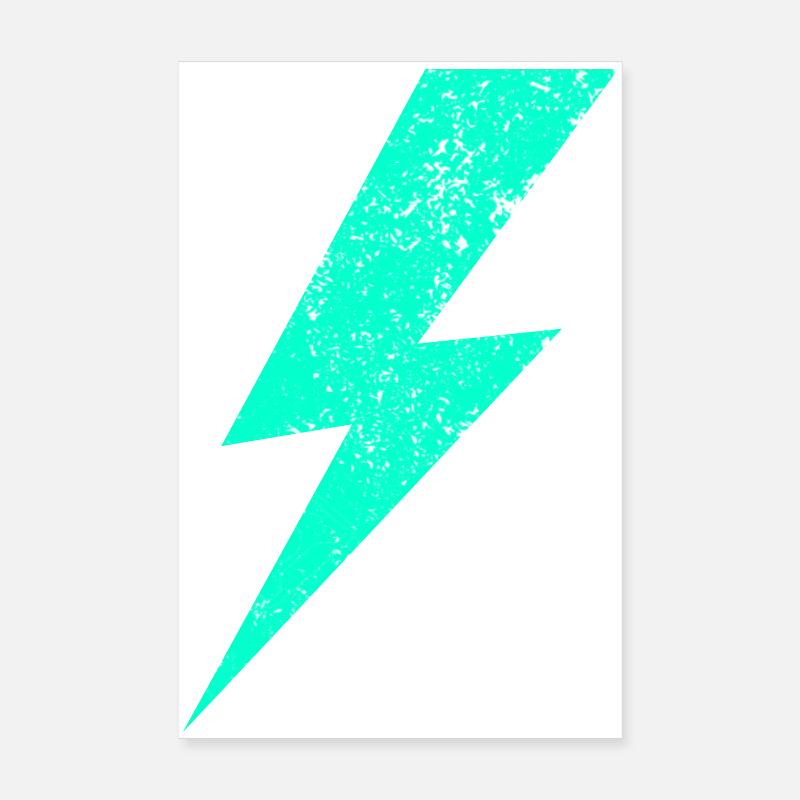 Electric flash in pastel Poster 8" x 12" (20x30 cm)