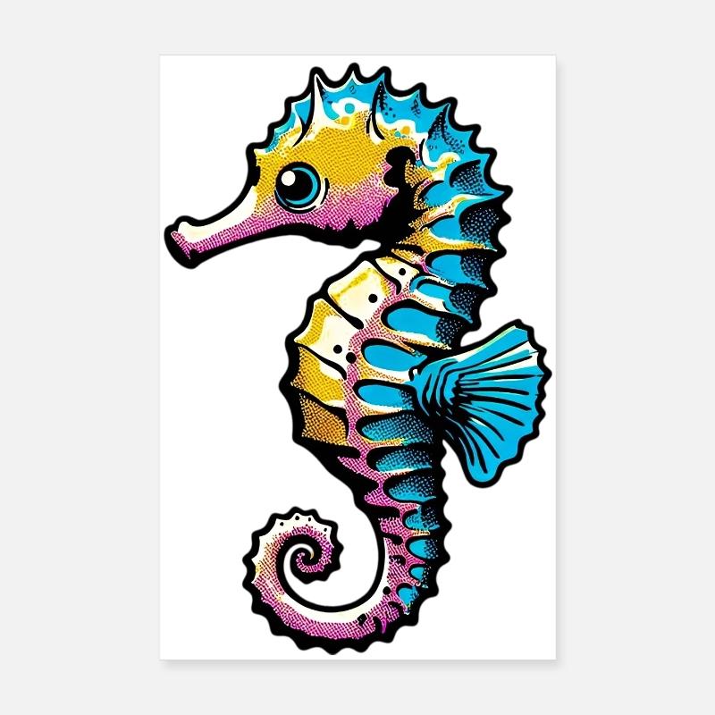 Hippocampe Poster 20 x 30 cm
