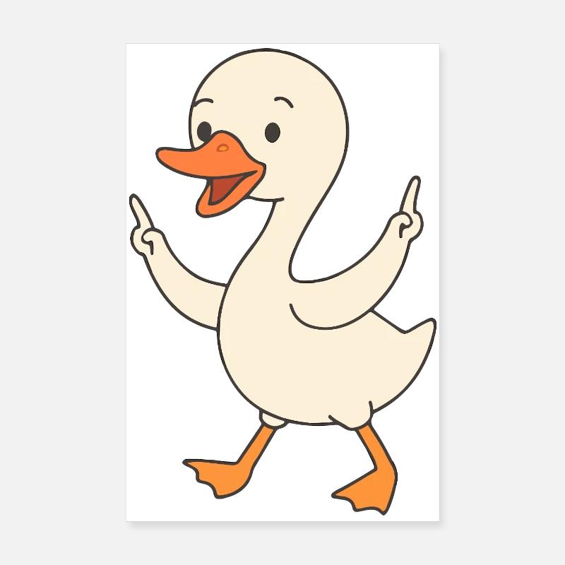 Cygne Dansant Poussin Poster 20 x 30 cm