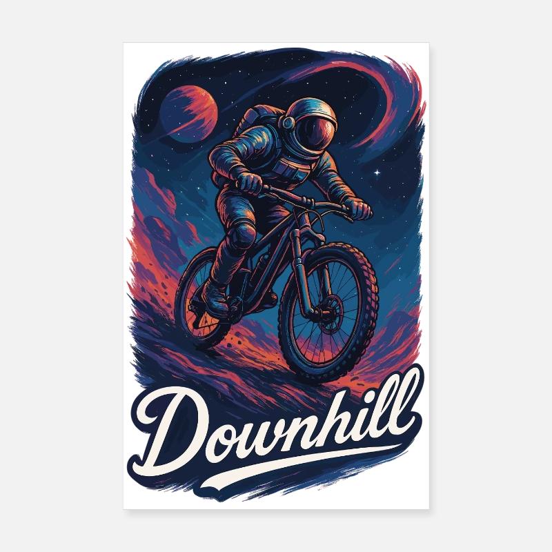 VTT VTT Descente Astronaute Cadeau Poster 20 x 30 cm
