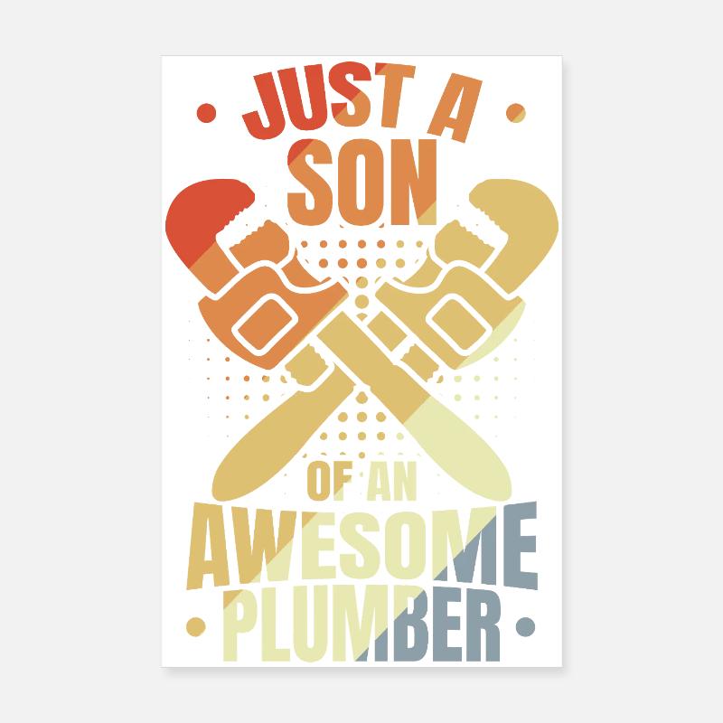 Fils d’un plombier Poster 20 x 30 cm