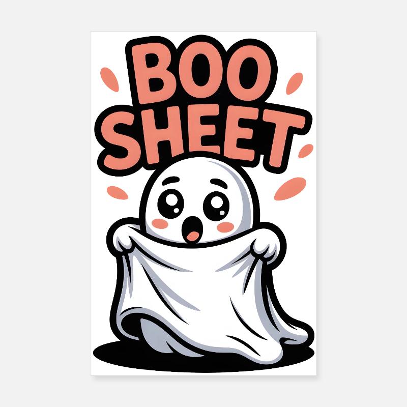Terribly sweet ghost graphics Poster 8" x 12" (20x30 cm)