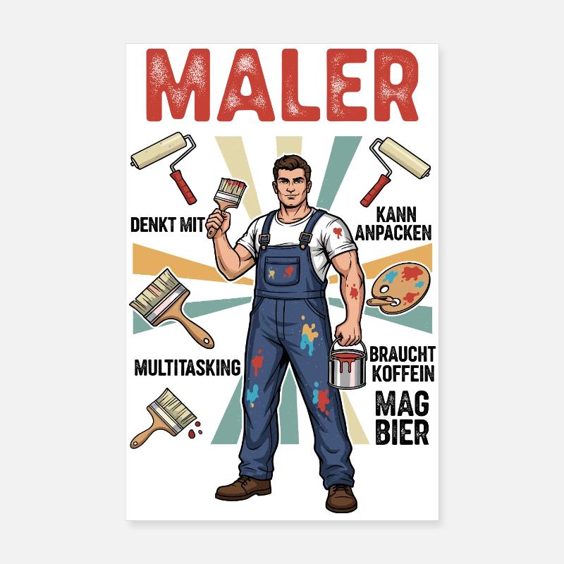 Der Maler Poster 20x30 cm