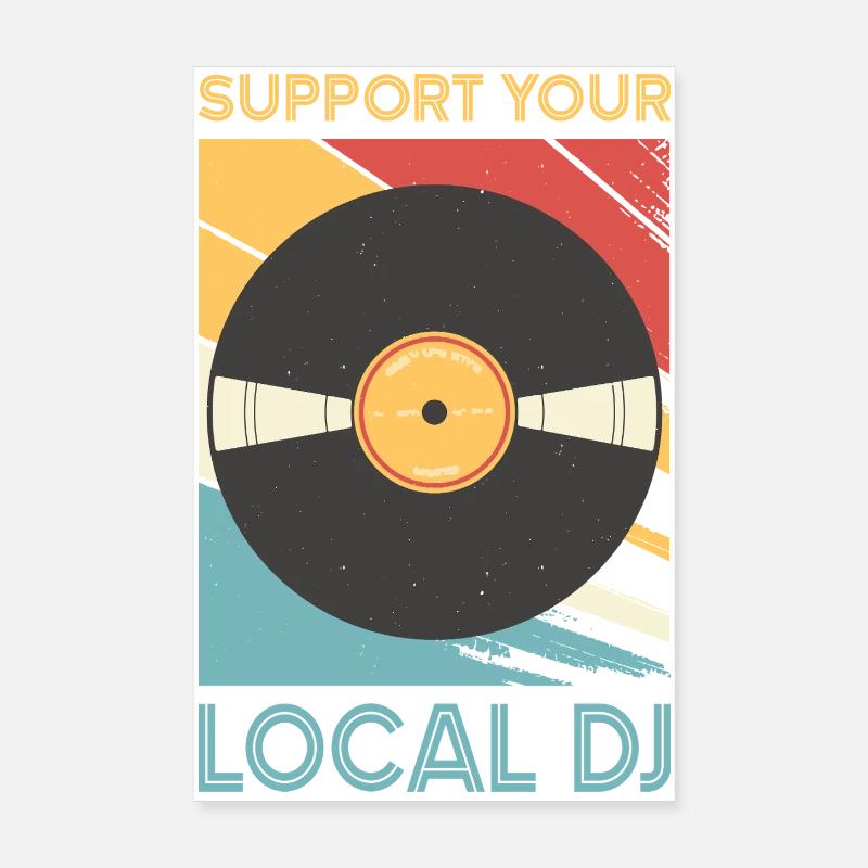 DJ Outfit Geschenke Poster 20x30 cm