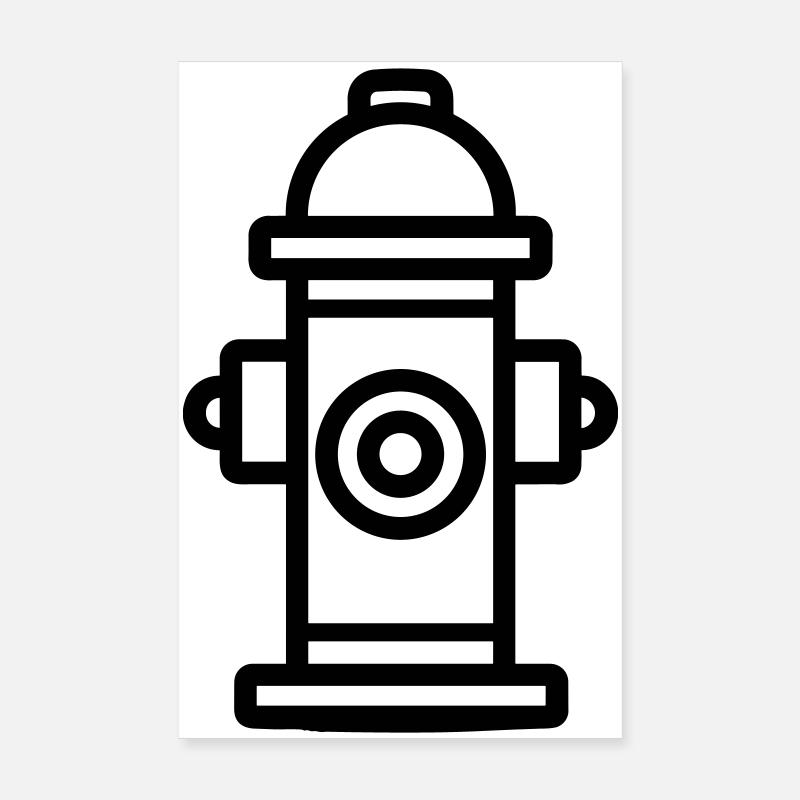Fire hydrant Poster 8" x 12" (20x30 cm)