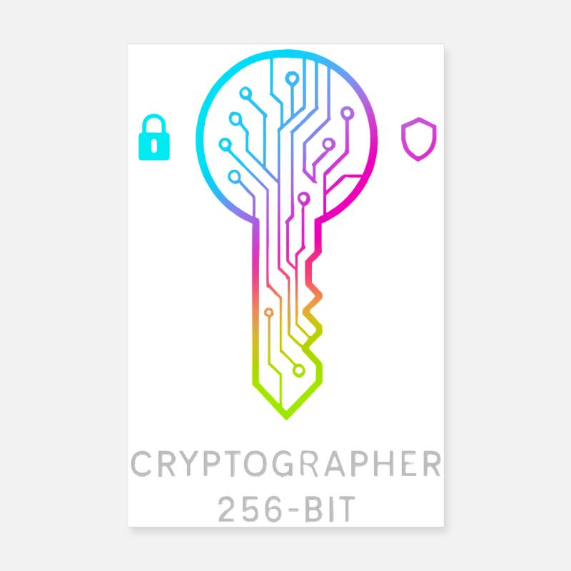 Expert en Cryptographie et Sécurité 256 bits Poster 20 x 30 cm