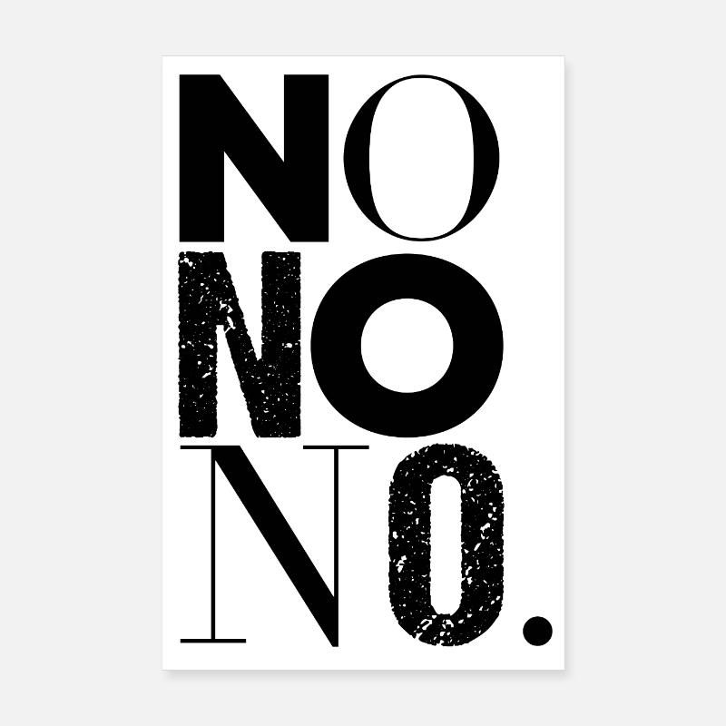 Non non non - Dis non Poster 20 x 30 cm