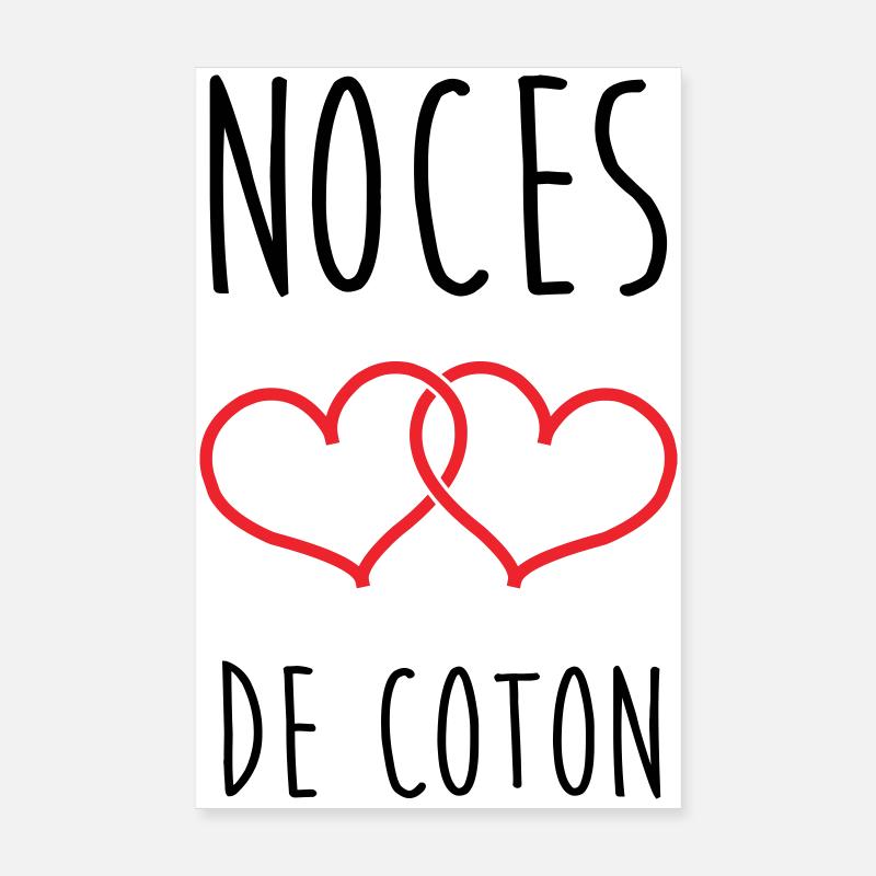 Cotton Wedding 1 Year Wedding Poster 8" x 12" (20x30 cm)