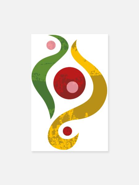 Yoga design_42 - Poster 8" x 12" (20x30 cm) - white - Front