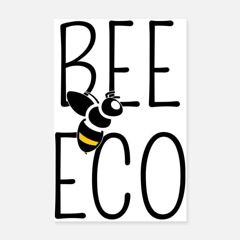 Abeille Engagée Transition Bio Poster 20 x 30 cm
